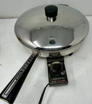 Vintage Farberware Electric 12 Skillet Fry Pan B3000 Stainless Steel - Tested. Fixed Price $24.00.