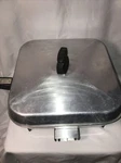 Vintage West Bend Square Electric Skillet 3590E Buffet Fry. Fixed Price $43.00.