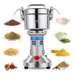 Electric Grain Mill Grinder 2000W High-speed 750G 304 Medium, Silver. Fixed Price $128.68.