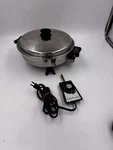 Saladmaster 7817 Electric Skillet With Cord And Vapo Lid Tested Works Read. Fixed Price $92.00.