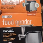 Nesco FG-180 500W Electric Meat Grinder Stainless Steel Easy Clean W/ Blades. Fixed Price $140.00.