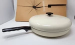 1980 West Bend 12" Covered Skillet With Silverstone Non Stick Surface Never Used. Fixed Price $38.45.