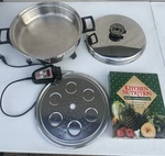 Regal Ware Kitchen Nutrition 12'' Electric Skillet T304 Stainless Oil Core K7285. Fixed Price $70.00.