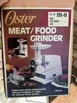 Vintage Oster Heavy Duty Food Grinder #990-48 White W/ Box. Fixed Price $49.99.