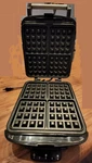 Cuisinart WAF-150 4-SLICE Belgian Maker Waffle Stainless Steel, Used, Works. Fixed Price $35.00.