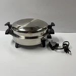 Townecraft Liquid Core Stainless Steel Electric Skillet Model 012OCU Tested. Fixed Price $62.99.