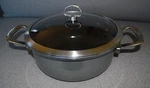 Chantal Copper Fusion 10" 4 Quart Pot With Glass Lid - Gray. Fixed Price $49.00.
