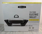 Bella 12X12 Inch Electric Skillet Model 22358 Non-stick Bpa Free Fry Saute New. Fixed Price $39.97.