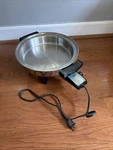 Townecraft Chef's Ware Electric Skillet 12" Stainless Liquid Core Fry Pan. Fixed Price $75.00.
