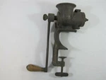 Crank Russwin No 3 Metal Meat Grinder, Clamps Countertop Wood Handle. Fixed Price $39.99.