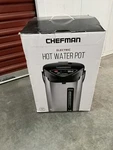Chefman Instant Electric Hot Water Pot - Stainless Steel 5.3 Liter. Fixed Price $40.00.
