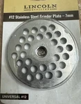 #12 7MM Meat Grinder Stainless Steel Sausage Grinding Disc Plate. Fixed Price $15.00.