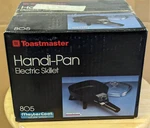 Toastmaster Handi-pan 7" Electric Skillet (model 80B5) W/lid & Manual Vtg. Fixed Price $29.99.