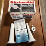 Kitchenaid Sausage Stuffer Stand Mixer Attachment White In Box W/ Manual. Fixed Price $17.99.
