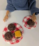 1/6 Grilled Hamburgers Bbq Meat Beef Dollhouse Clay Food Barbie Gi Joe 1:6. Fixed Price $24.45.