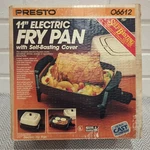 Vintage Presto 11" Electric Fry Pan Skillet Aluminum Beige Usa 06612. Fixed Price $39.95.