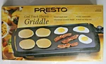Presto Cool-touch Electric Black 20"X10" Griddle Model 07030 New Original Box. Fixed Price $29.99.