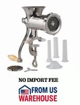 Lem #10 Stainless Steel Clamp On Hand Meat Grinder Sausage Stuffer Kit. Fixed Price $151.00.