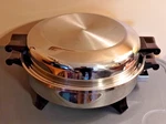 Vintage West Bend Society 12" Electric Skillet Fry Pan Regal Ware Stainless Usa. Fixed Price $39.95.