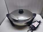 Saladmaster Electric Skillet 12" 304/316L Surgical Steel Roaster Buffet Server. Fixed Price $697.99.
