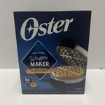 Oster Duraceramic Non-stick Belgian Waffle Maker Silver Round Temp Control. Fixed Price $39.99.