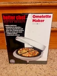 Better Chef Results Omelette Maker Model IM-475 White. Fixed Price $29.99.