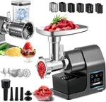 Electric Meat Grinder 2000W Heavy Duty, Touchscreen Control With Ice. Fixed Price $193.50.
