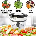 Manual Food Chopper - Portable Hand Pull String, Garlic Mincer, Onion Cutter Usa. Fixed Price $8.99.