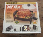 Vintage Presto 11" Electric Frying Pan Skillet 06617 New Old Stock. Fixed Price $35.00.