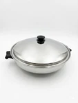 Saladmaster 7 Qt Wok With Vapo Lid TP304S Braiser Deep Skillet Pan. Fixed Price $475.00.