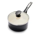 Greenpan Rio Healthy Ceramic Nonstick 2QT Saucepan Pot With Lid, Black. Fixed Price $38.39.