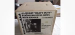 Nos Unopened!! Kitchenaid K45SBWH 4.5-QT Hd! Stainless Bowl Usa Hobart Troy,ohio. Fixed Price $89.89.