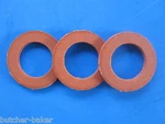 (3) #12 Meat Grinder Chopper Worm Auger Fiber Washer For Hobart 3/4" Id. Fixed Price $11.35.