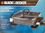 Black & Decker SK1212B In Electric Skillet With Glass Lid " New Box. Fixed Price $54.80.