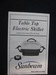 Sunbeam Table Top Electric Skillet Model 4804 And 4806 Instruction Cook Bo... Fixed Price $14.98.