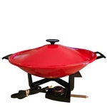 Mcm 70S West Bend Electric Wok Red Vintage 5109 1000W Non-stick 14 Inch Lid Usa. Fixed Price $54.95.