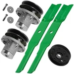 Deck Spindle Blade & Pulley For John Deere 108 111 112 116 130 160 165 170 38". Fixed Price $108.00.