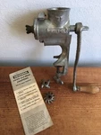 Vtg Universal Food And Meat Chopper No 71 W/ Instruction Manual Rusty Primitive. Fixed Price $11.99.