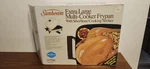 Vintage New Sunbeam Extra Large Multi-cooker Frypan Almond 07596 Open Box 1984. Fixed Price $119.99.
