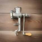 Montgomery Ward's Cast Iron Meat Grinder Wood Handle Vintage Rare Condition. Fixed Price $279.99.