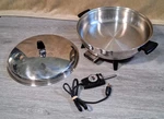Vintage Regal Ware Society Stainless Electric 12 Fry Pan Skillet/lid/controller. Fixed Price $37.49.