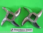 *two* Size #32 Stainless Meat Grinder Knife For Kitchener & Hakka Sharp. Fixed Price $39.75.