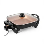 12-INCH Electric Skillet 1400W Pan With Adjustable Temperature Contro. Fixed Price $61.99.