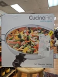 Cucinapro 16" Electric Skillet Silver Adjustable Temperature Control Model 1454. Fixed Price $74.99.