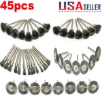 45X Stainless Steel Wire Brush Set Dremel Tool Rotary Die Grinder Removal Wheel. Fixed Price $10.55.