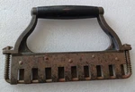 Antique Spring-loaded Meat Tenderizer Cast Iron Butcher Steak Tool Early 1900S. Fixed Price $39.95.