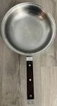 Classic Farberware 9 Stainless Steel/aluminum Clad Skillet Birchwood Handle. Fixed Price $44.00.