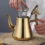 1L Stainless Steel Cold Water Kettle Coffee Teapot Drink Ware Pot-&#-. Fixed Price $11.30.