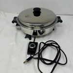 Saladmaster 11" Electric Skillet W/ Vapo Lid & Power Cord #7817. Fixed Price $91.50.