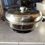 Vtg Meyer Stainless Steel 12" Electric Skillet Fry Pan Clean & Works. Fixed Price $35.00.